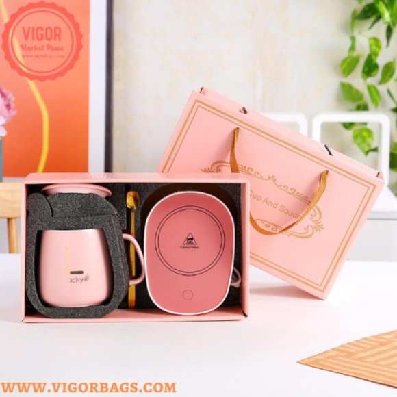 Vacuum Flask Thermos Cup & Luxury Coffee Mug Table Top USB Charging Combo Pack - Picture 12 of 12